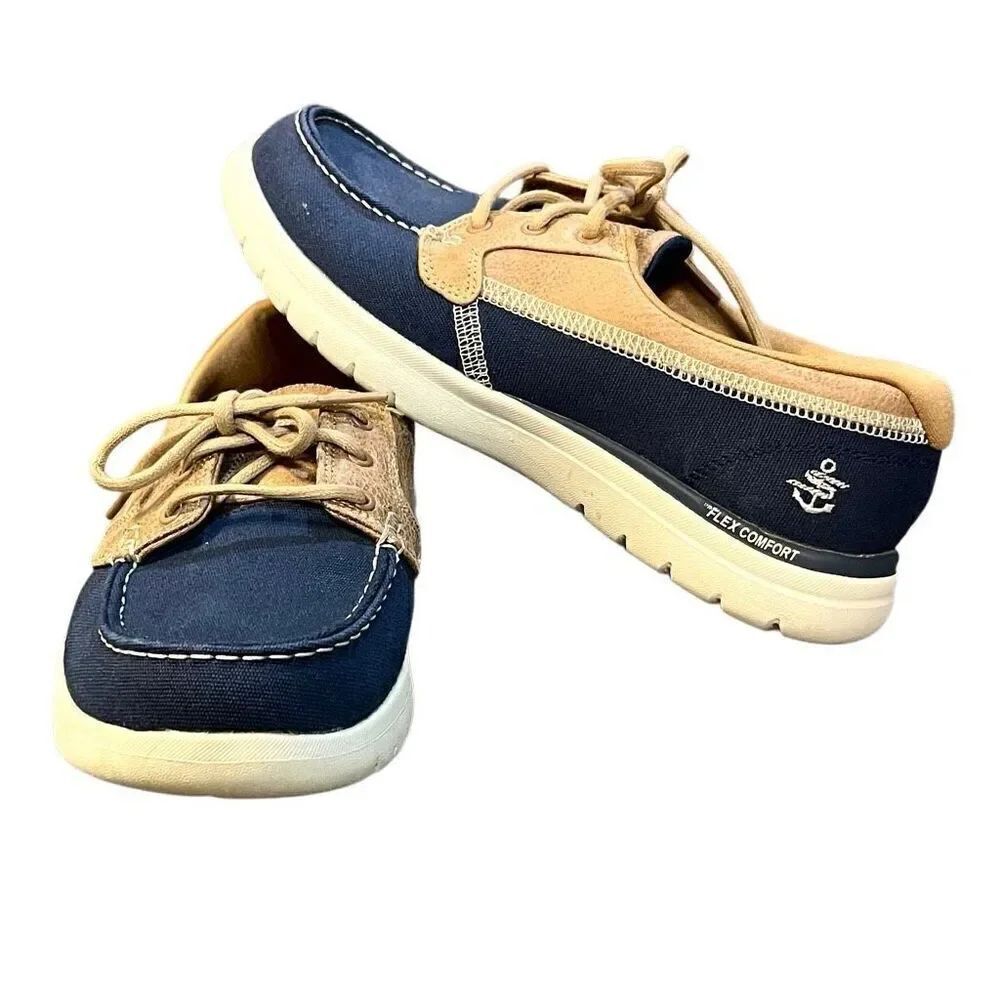 Skechers Air Cooled Goga Mat On The Go Flex Comfort Boat Shoes 6.5